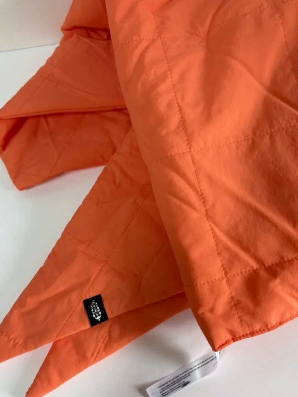 $68 NEW WITH TAGS Free People FP Movement - Triangle Quilt Scarf Orange